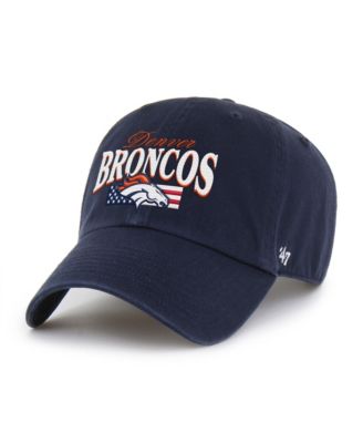 Men's '47 Navy Denver Broncos American Flag Clean Up Adjustable Hat