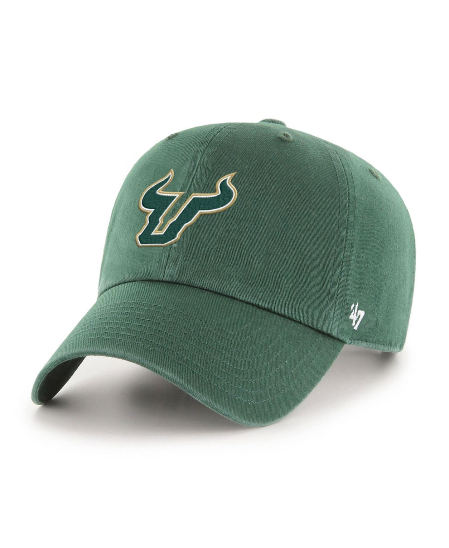 Мужская кепка '47 Brand Green South Florida Bulls Sure Shot Clean Up Adjustable Hat — фото 2