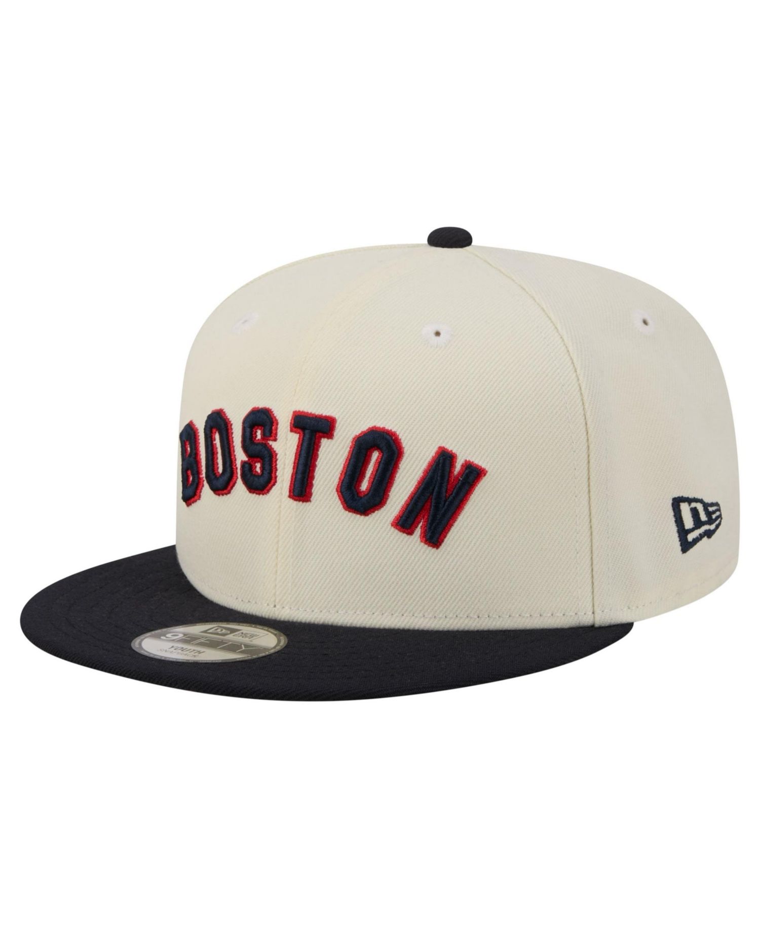 Big Boys and Girls White Boston Red Sox Two-Tone 9FIFTY Snapback Hat