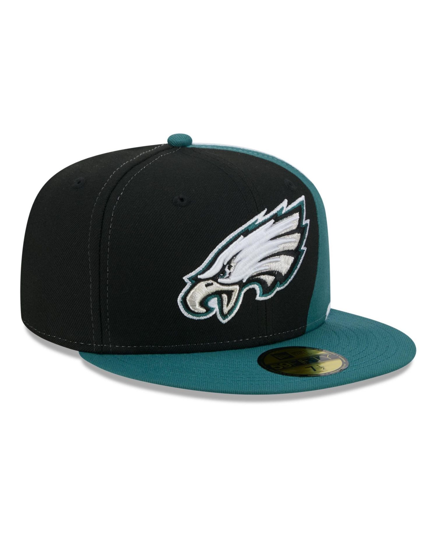 Men's Black/Midnight Green Philadelphia Eagles Shock 59FIFTY Fitted Hat