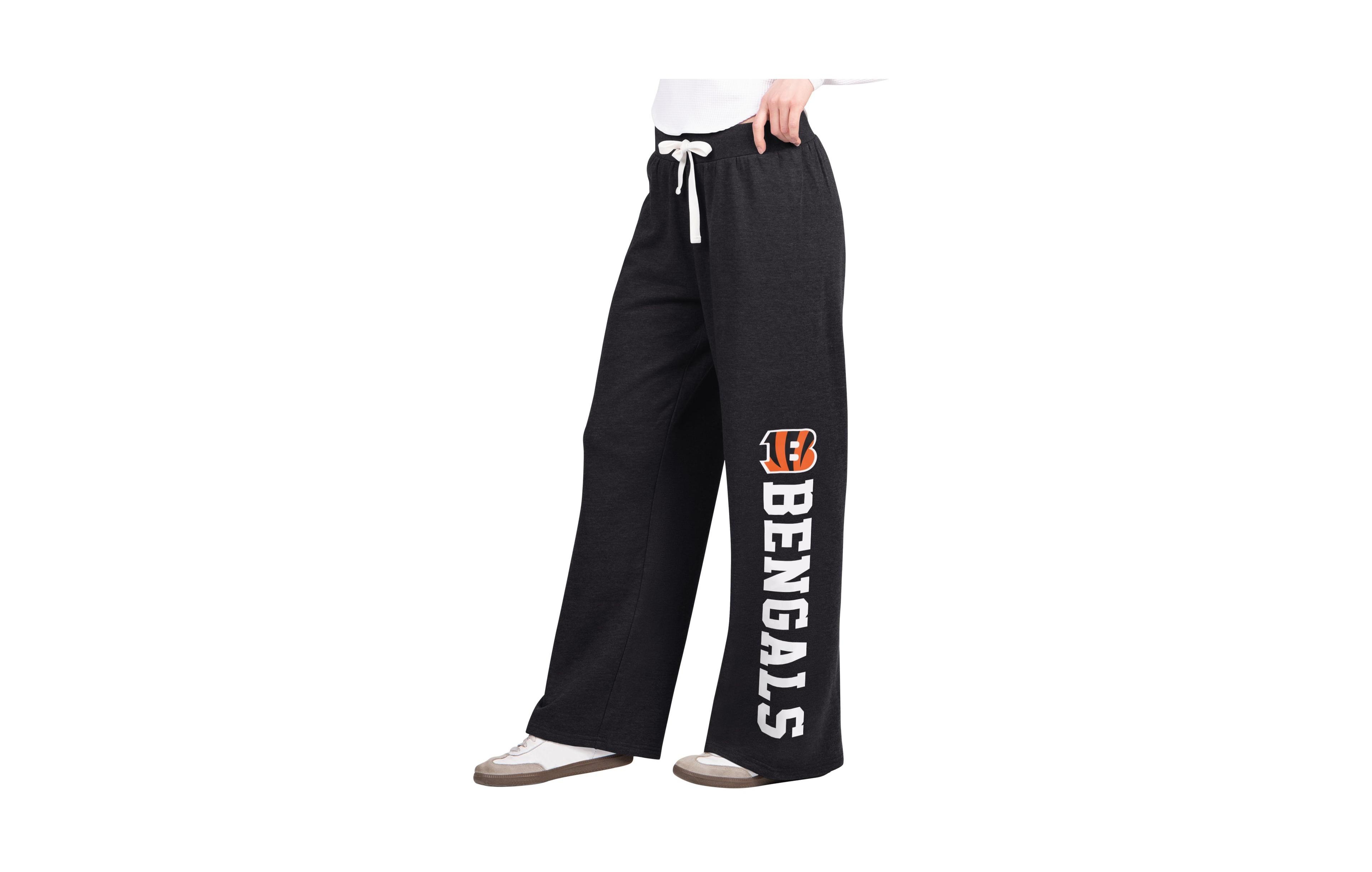 Starter Women's Black Cincinnati Bengals Field Wide Leg Sweatpants