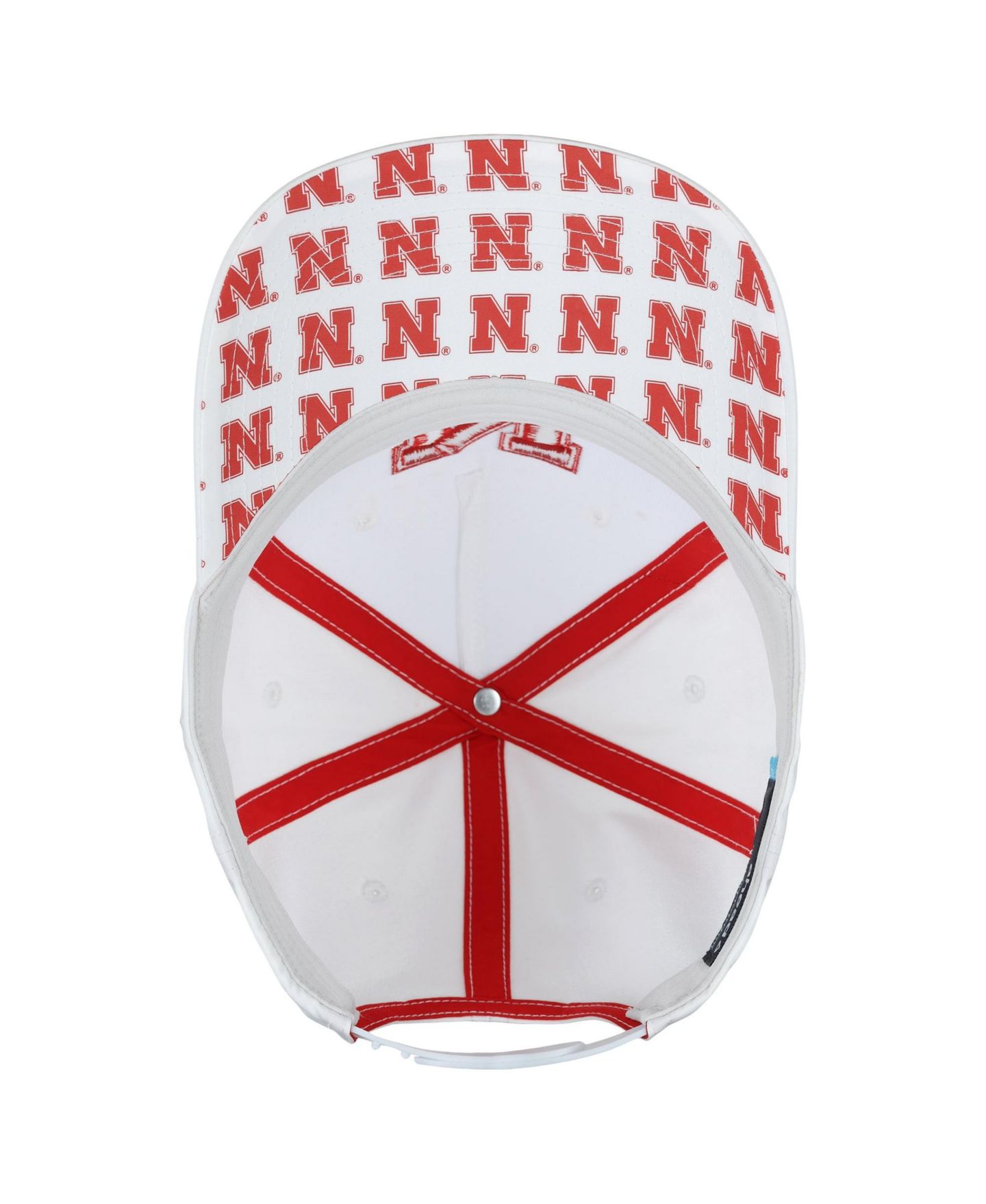 Кепка Ahead White Nebraska Huskers The Sideline Adjustable Hat — фото 5