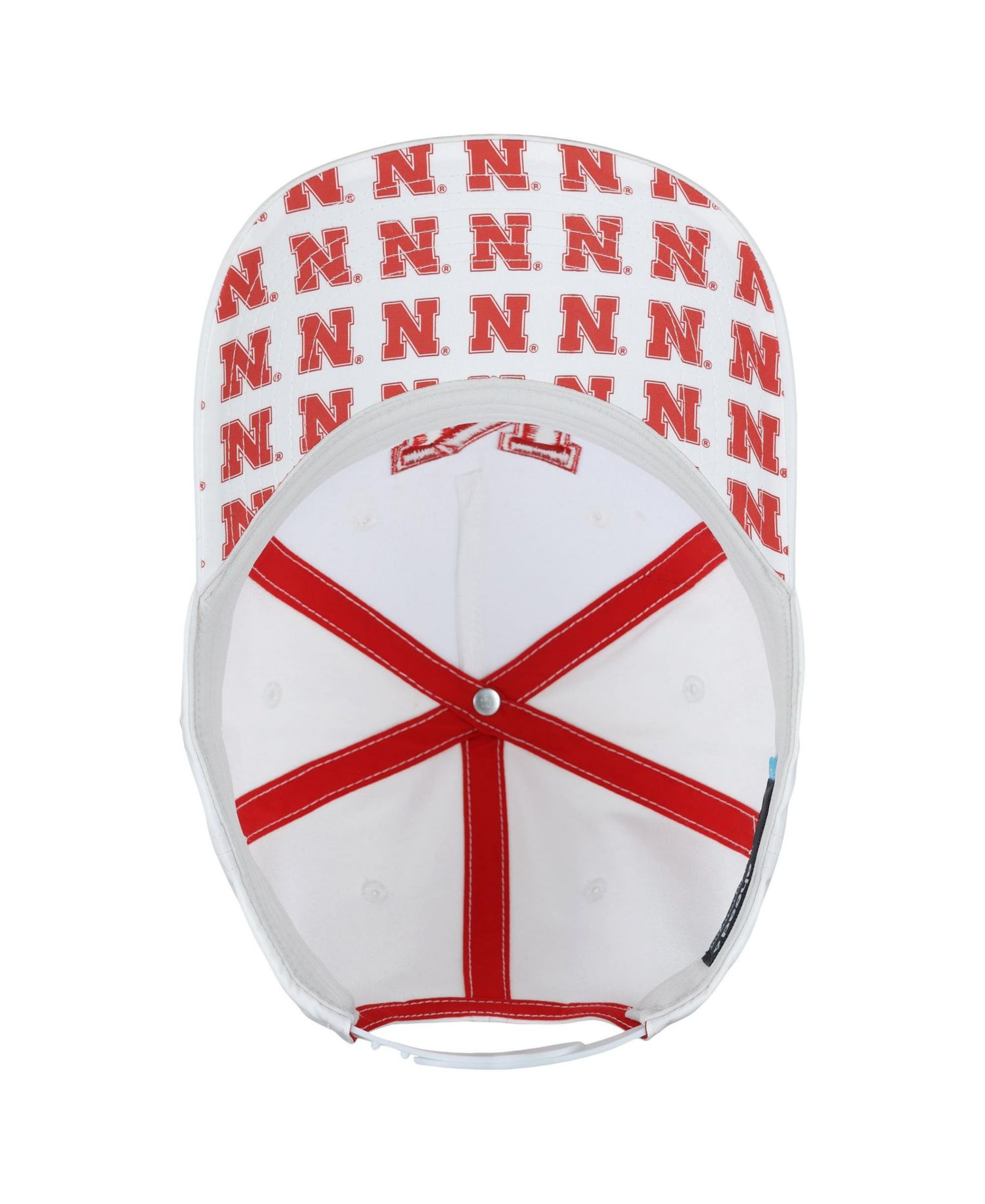 Men's and Women's White Nebraska Huskers The Sideline Adjustable Hat