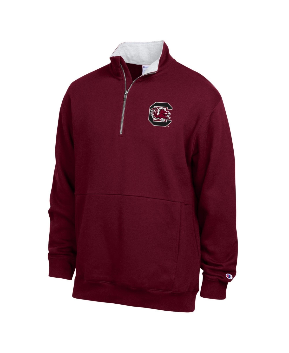 Champion Men's Garnet South Carolina Gamecocks Fleece Quarter-Zip Pullover