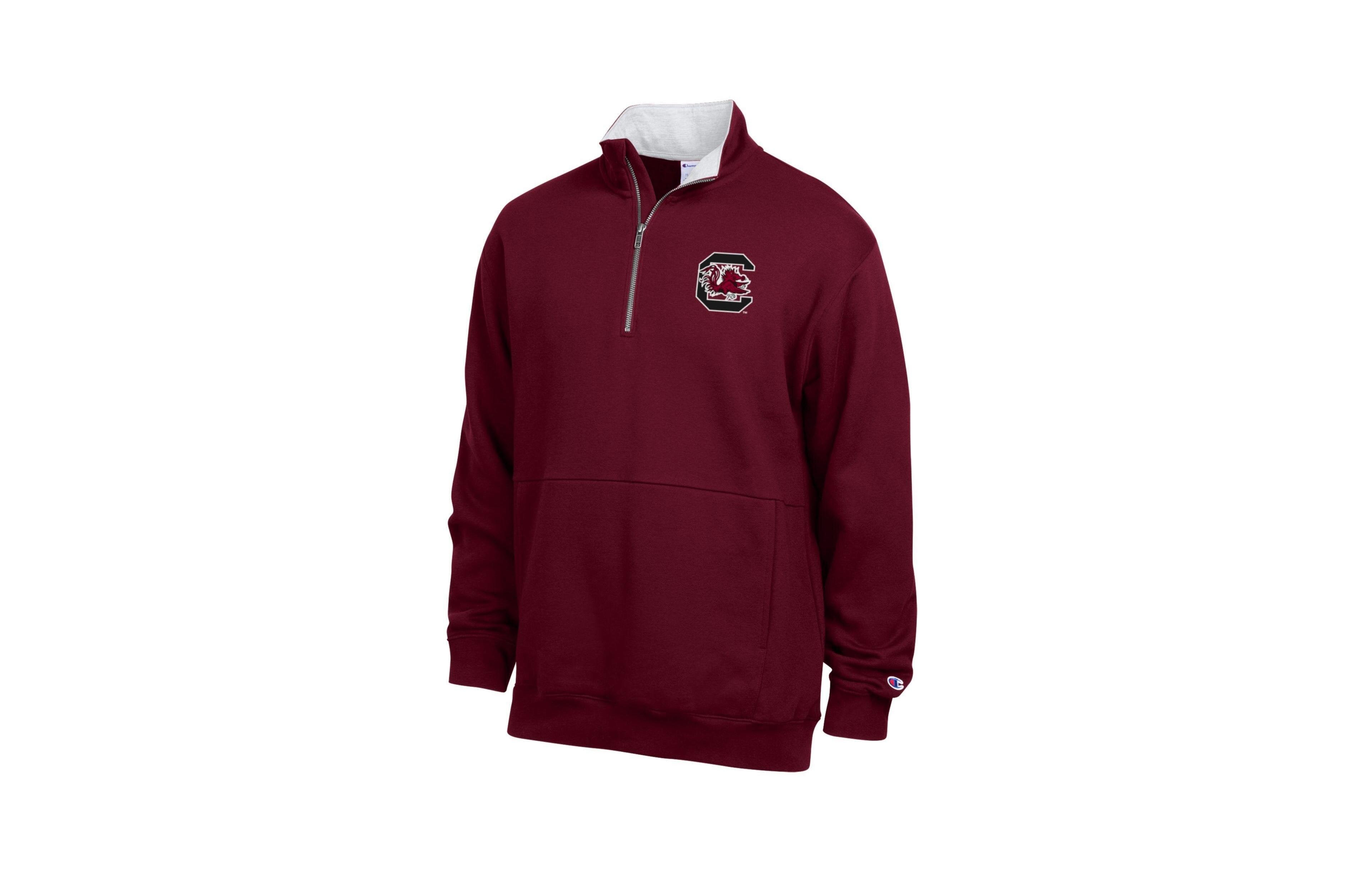 Champion Men's Garnet South Carolina Gamecocks Fleece Quarter-Zip Pullover