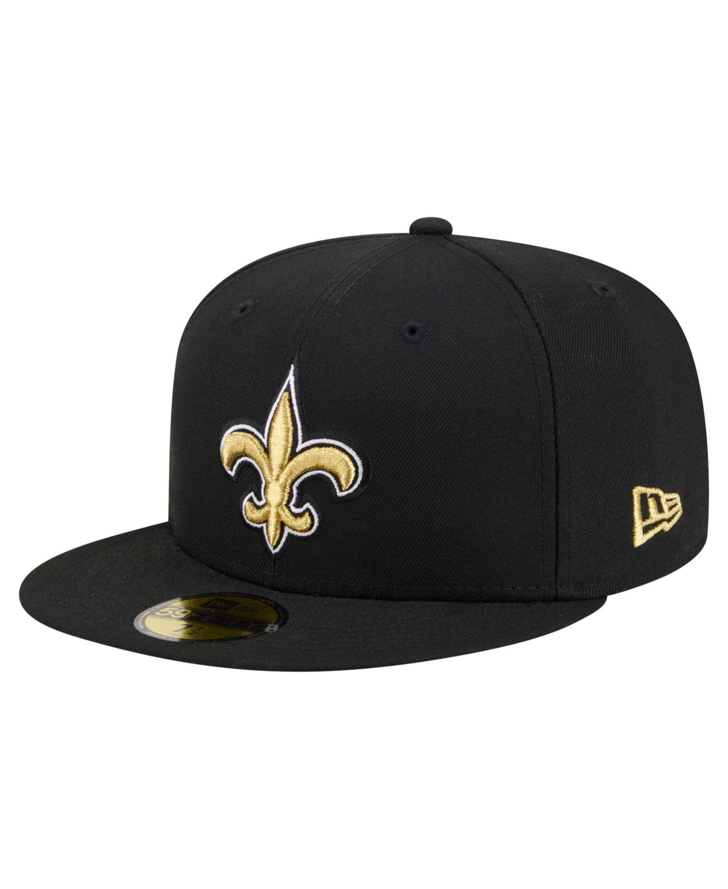 Men's Black New Orleans Saints 59FIFTY Fitted Hat