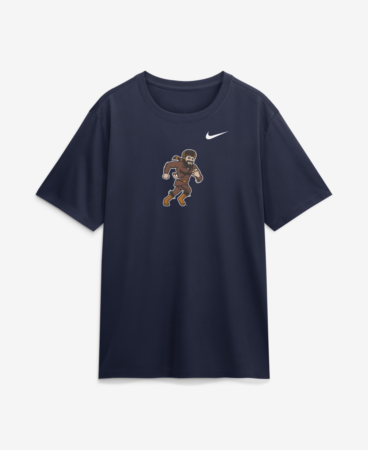 Nike Men's Navy West Virginia Mountaineers Rushing Mascot Dri-fit T-Shirt