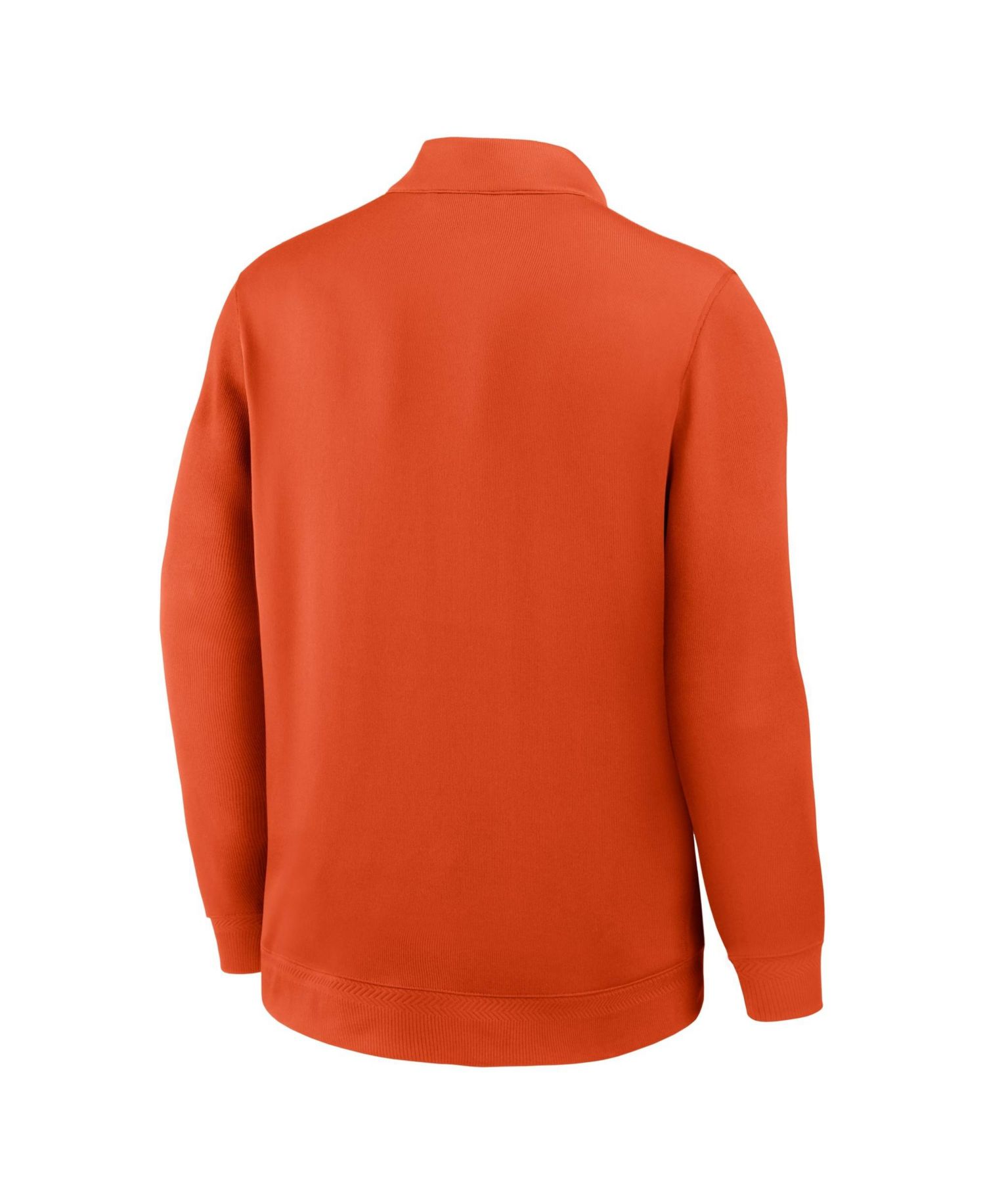 Men's Orange Clemson Tigers Coaches Premium Dri-FIT Half-Zip Pullover