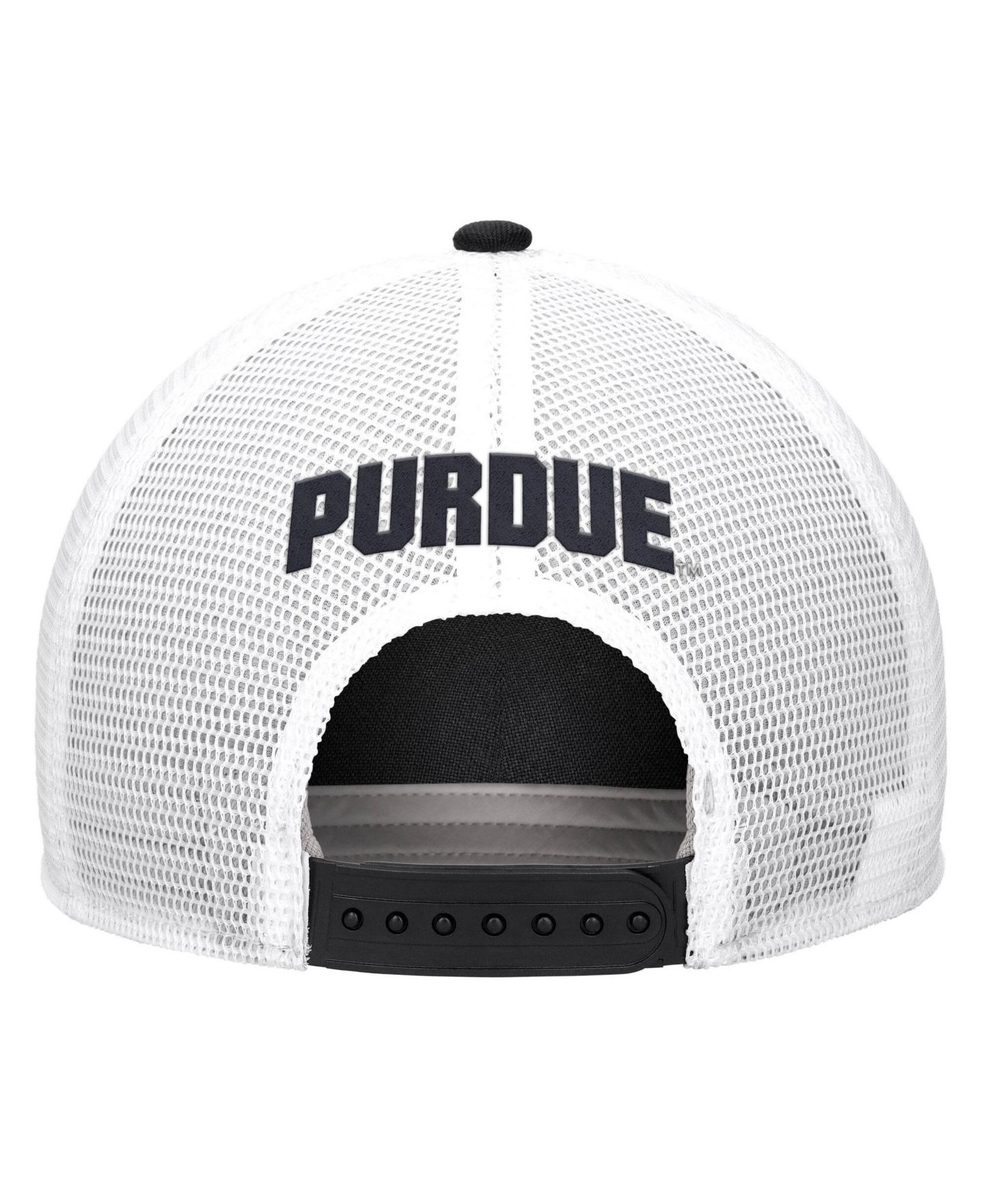 Мужская кепка Nike Black Purdue Boilermakers 2026 On-Field Rope Adjustable Trucker Hat — фото 3
