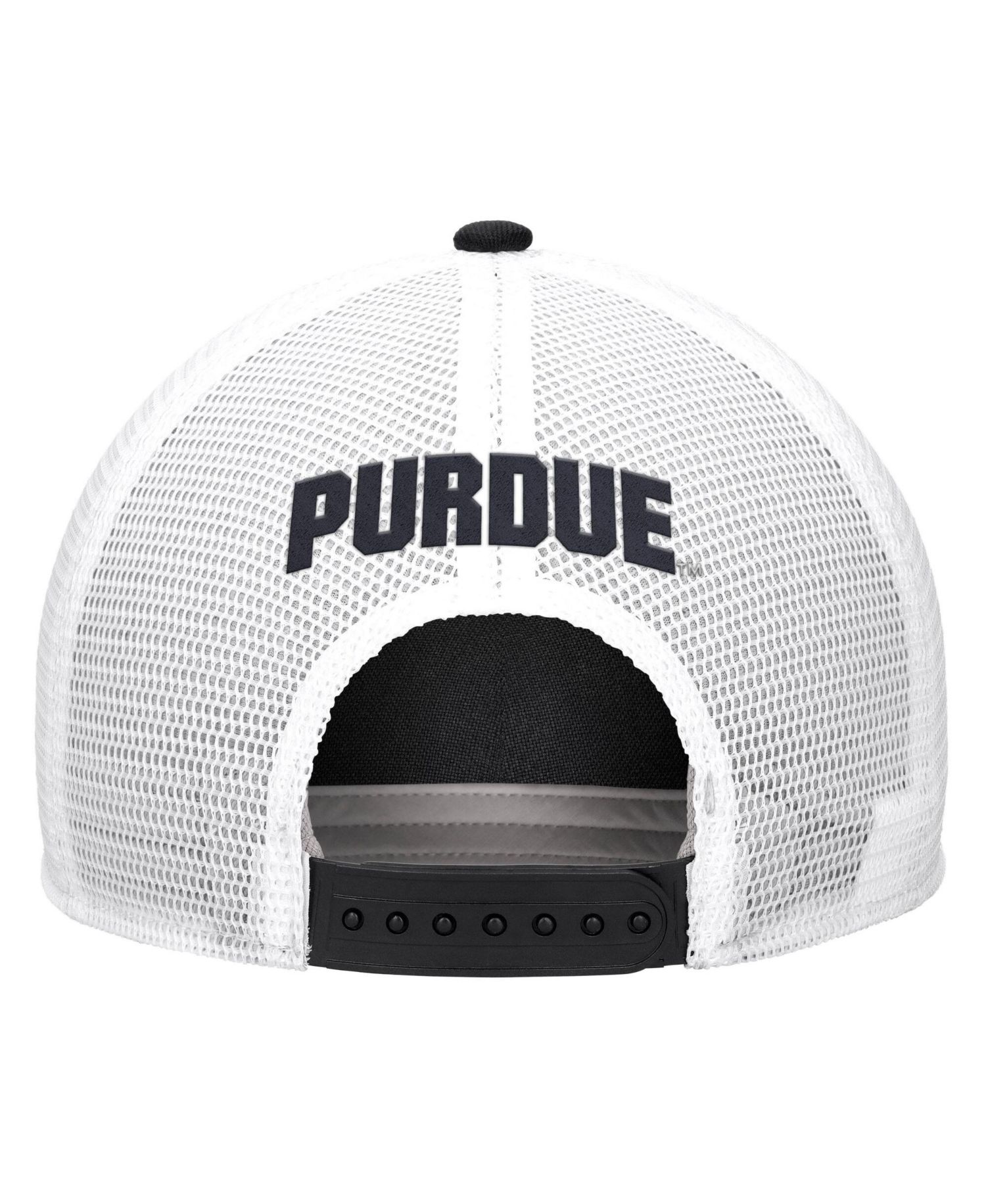 Men's Black Purdue Boilermakers 2026 On-Field Rope Adjustable Trucker Hat