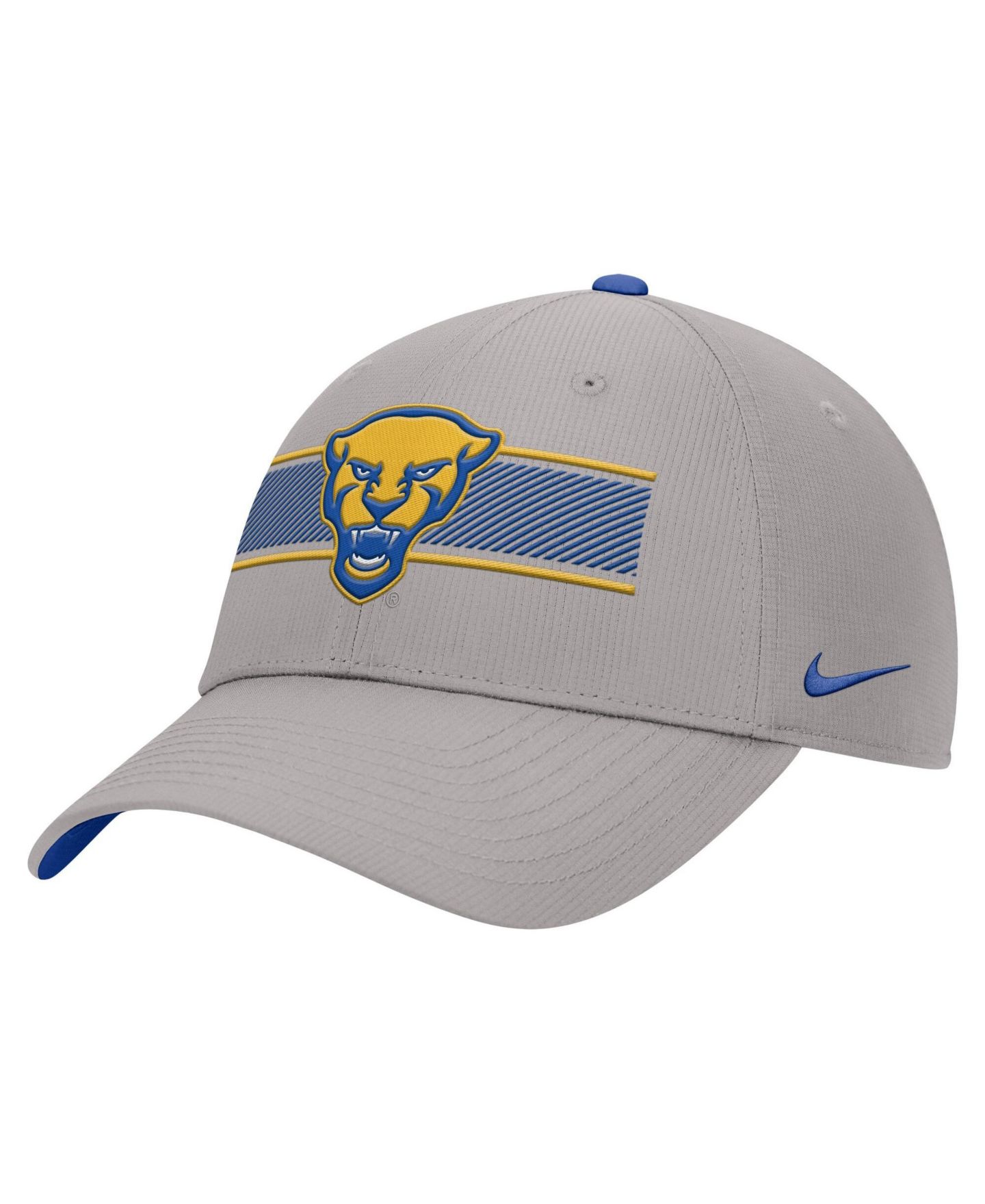 Мужская кепка Nike Gray Pitt Panthers Ripstop Dri-FIT Adjustable Hat — фото 1