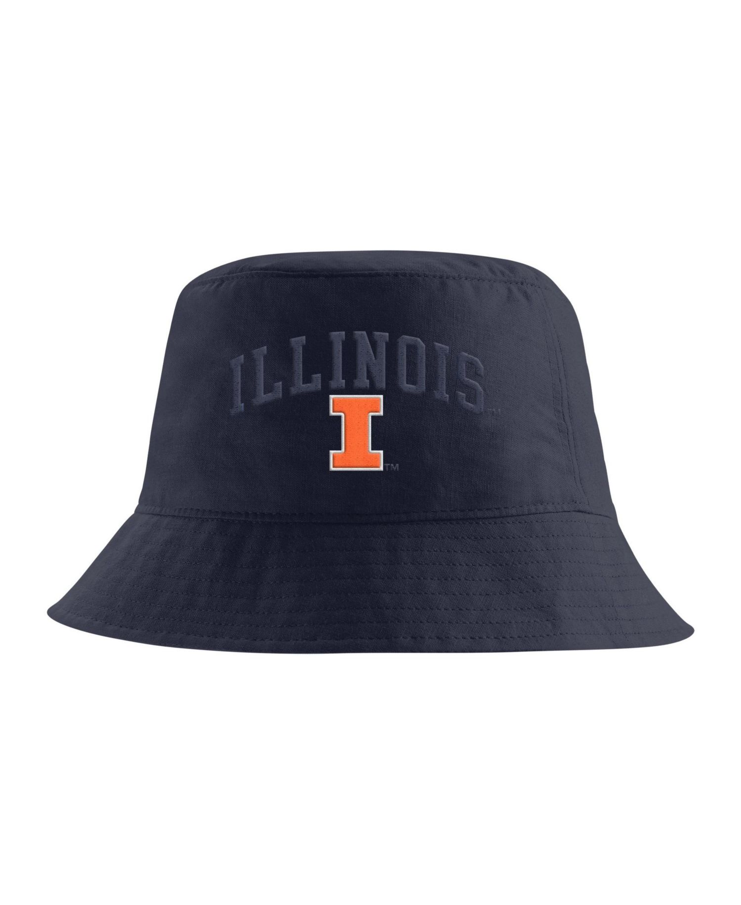 Men's Navy Illinois Fighting Illini Apex Striped Bucket Hat