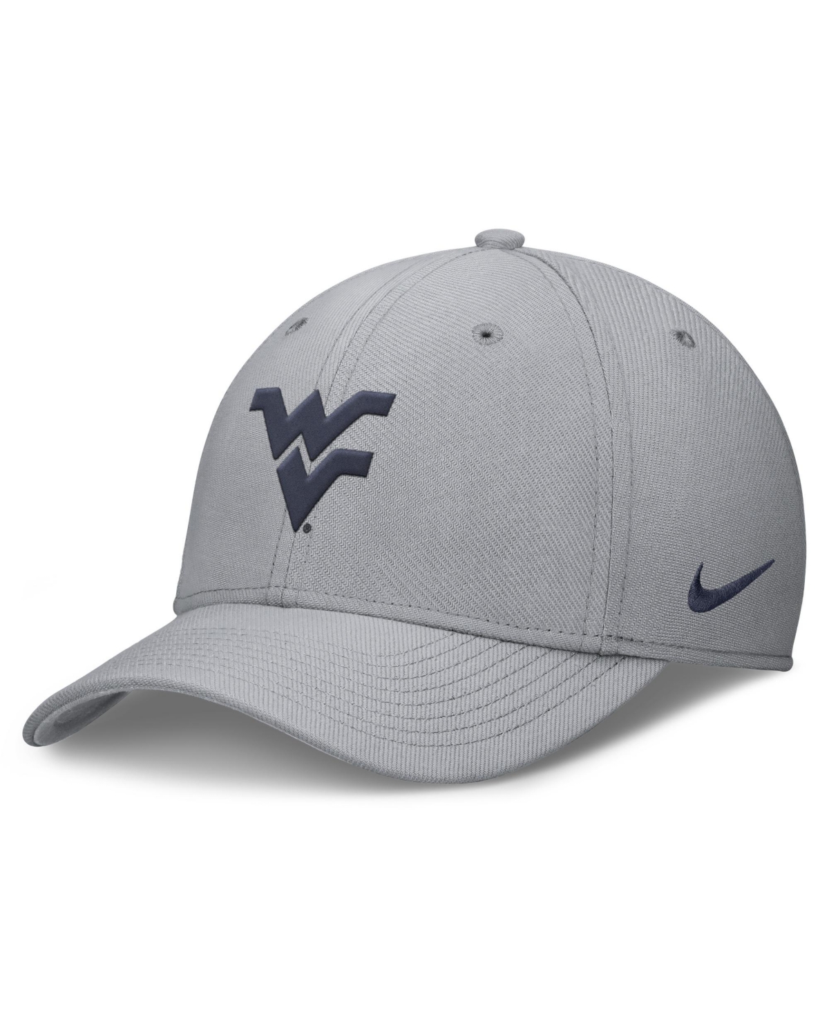 Nike Men's Gray West Virginia Mountaineers Rise SwooshFlex Dri-fit Hat
