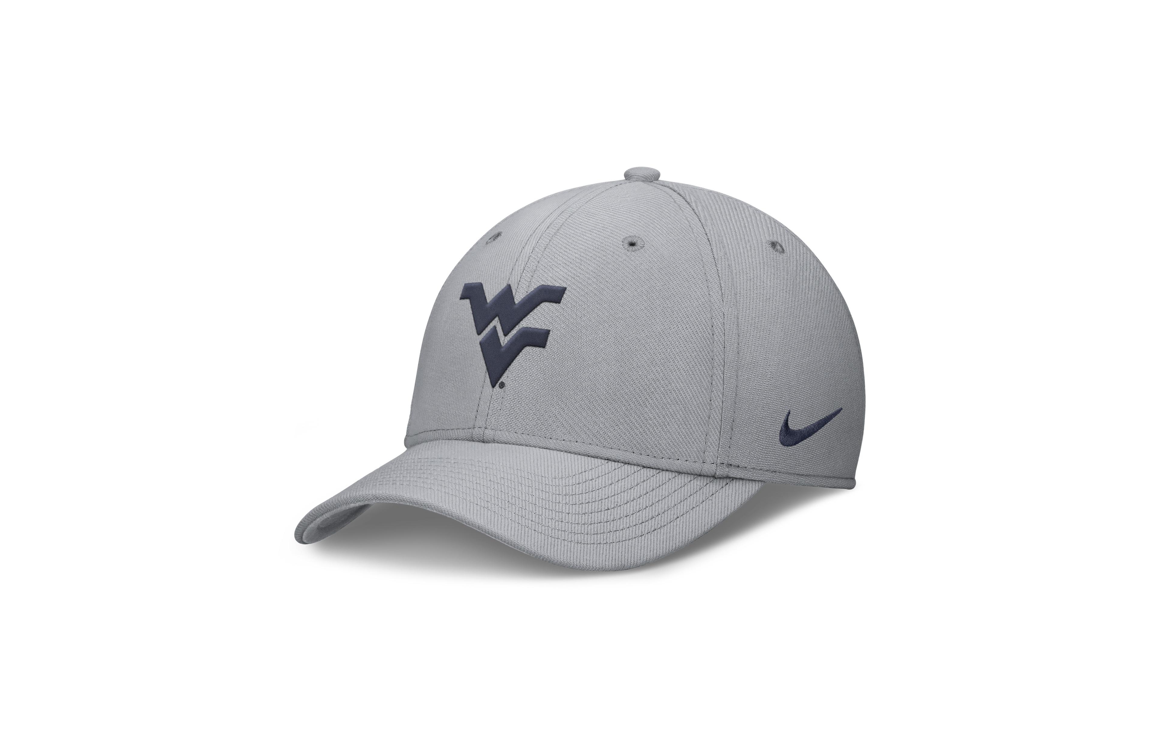 Nike Men's Gray West Virginia Mountaineers Rise SwooshFlex Dri-fit Hat