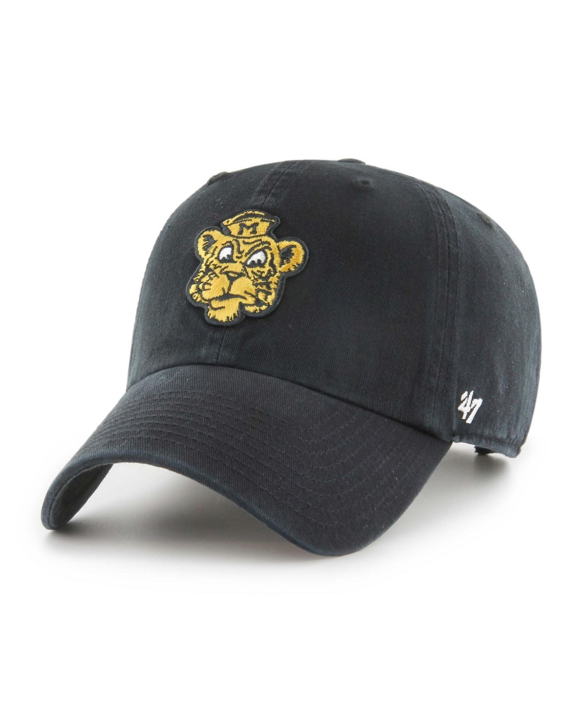 '47 Brand Men's Black Missouri Tigers Vault Clean Up Adjustable Hat