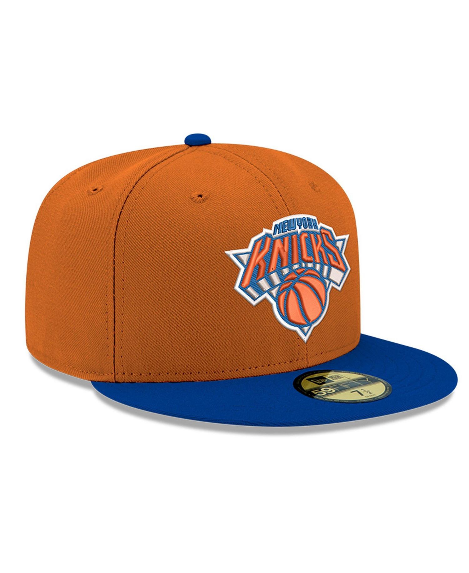 Men's Orange New York Knicks Two-Tone 59FIFTY Fitted Hat