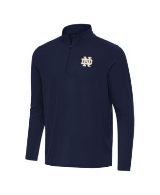 Men's Navy Notre Dame Fighting Irish Intent Quarter-Zip Top