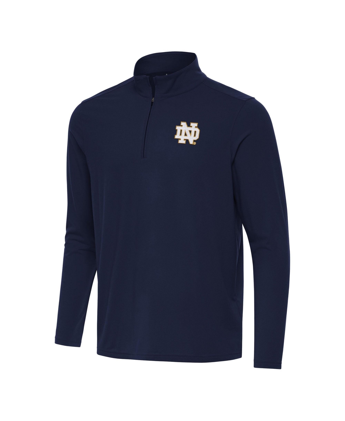 Antigua Men's Navy Notre Dame Fighting Irish Intent Quarter-Zip Top