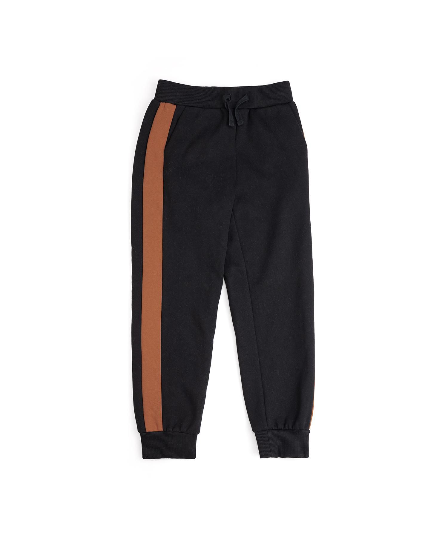 Boys' 4-20 Striped Pull-On Brushed Fleece-Lined Joggers