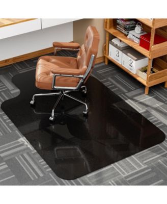 Office Chair Mat For Low Pile Carpets Non Slip Studded Thick Clear Easy Glide Scratch Resistant