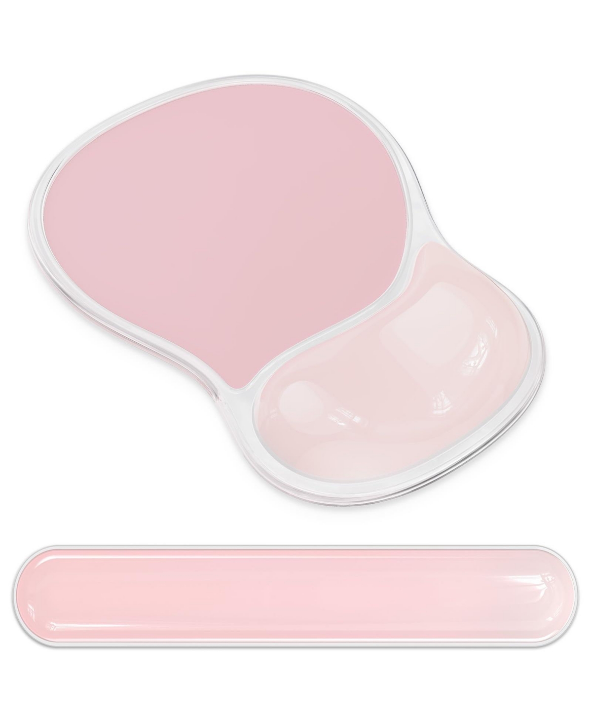 Lofree Gel Mouse Pad And Wrist Rest Set Ergonomic Non Slip For Gaming Office Home - Waterdrop shaped pink