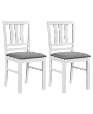 Dining Chairs with Solid Rubber Wood Frames for Dining Room, Living Room