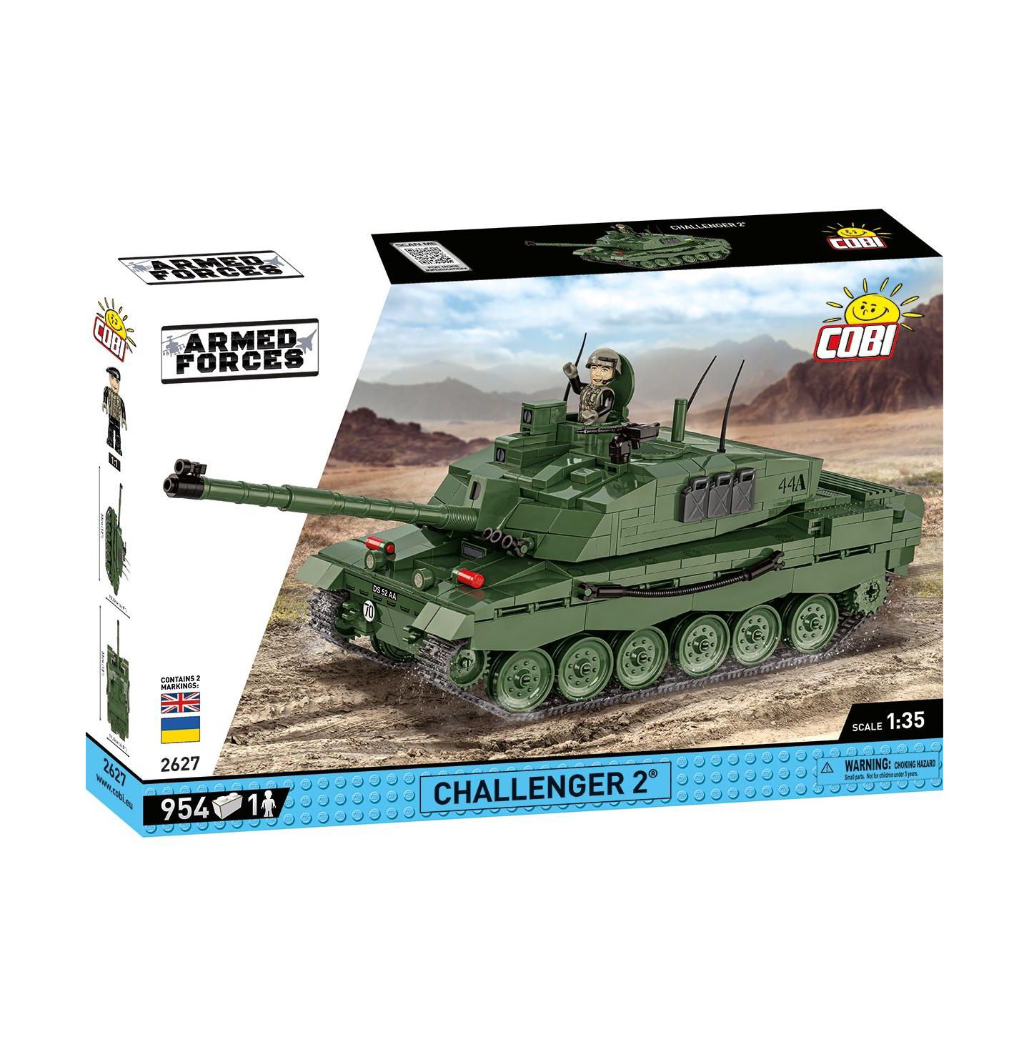 Детский конструктор COBI Armed Forces Challenger 2 954-Piece Building Set, Ages 10+ — фото 1