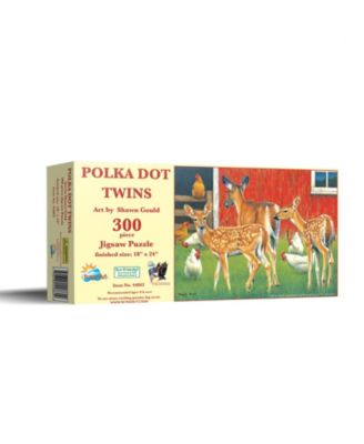 Polka Dot Twins 300 Piece Jigsaw Puzzle, Ages 15+