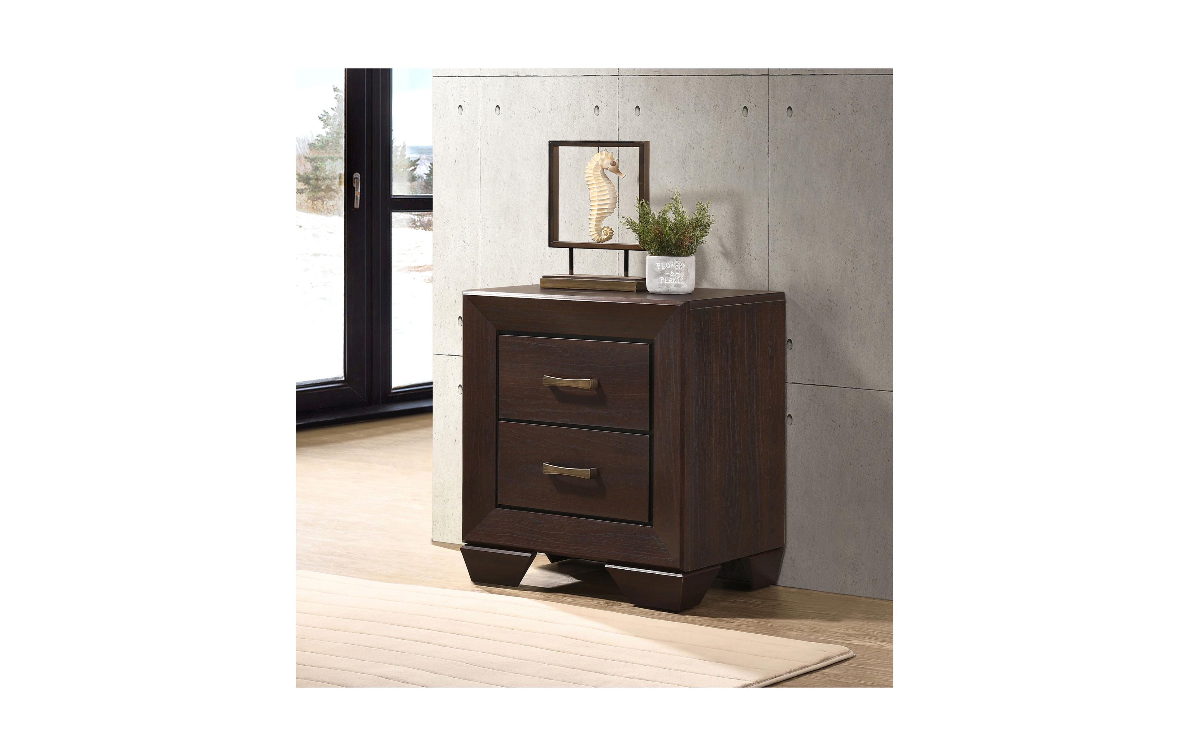 Flynama 2-Drawer Wooden Nightstand