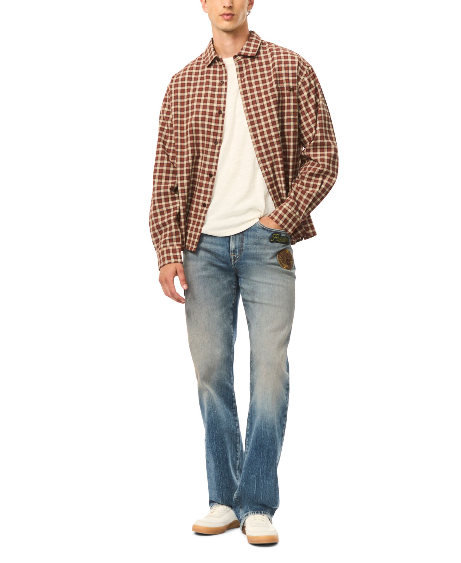 Men's Shogo Plaid Long-Sleeve Shirt