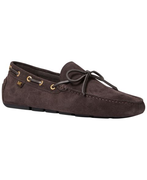 Мужские мокасины Michael Kors Sayer Leather Moccasins, цвет: Шоколадный