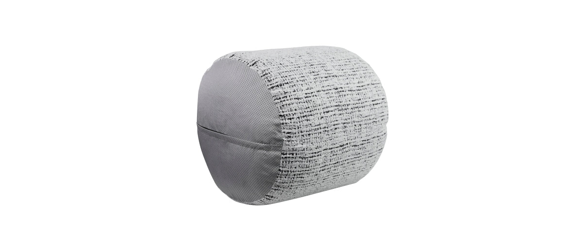 Flynama 16 inch Dia x17 inchH Cylindrical Chenille Pouf Ottoman, Non-Slip Floor Seat, Polystyrene Bead Filling, 300 Lbs