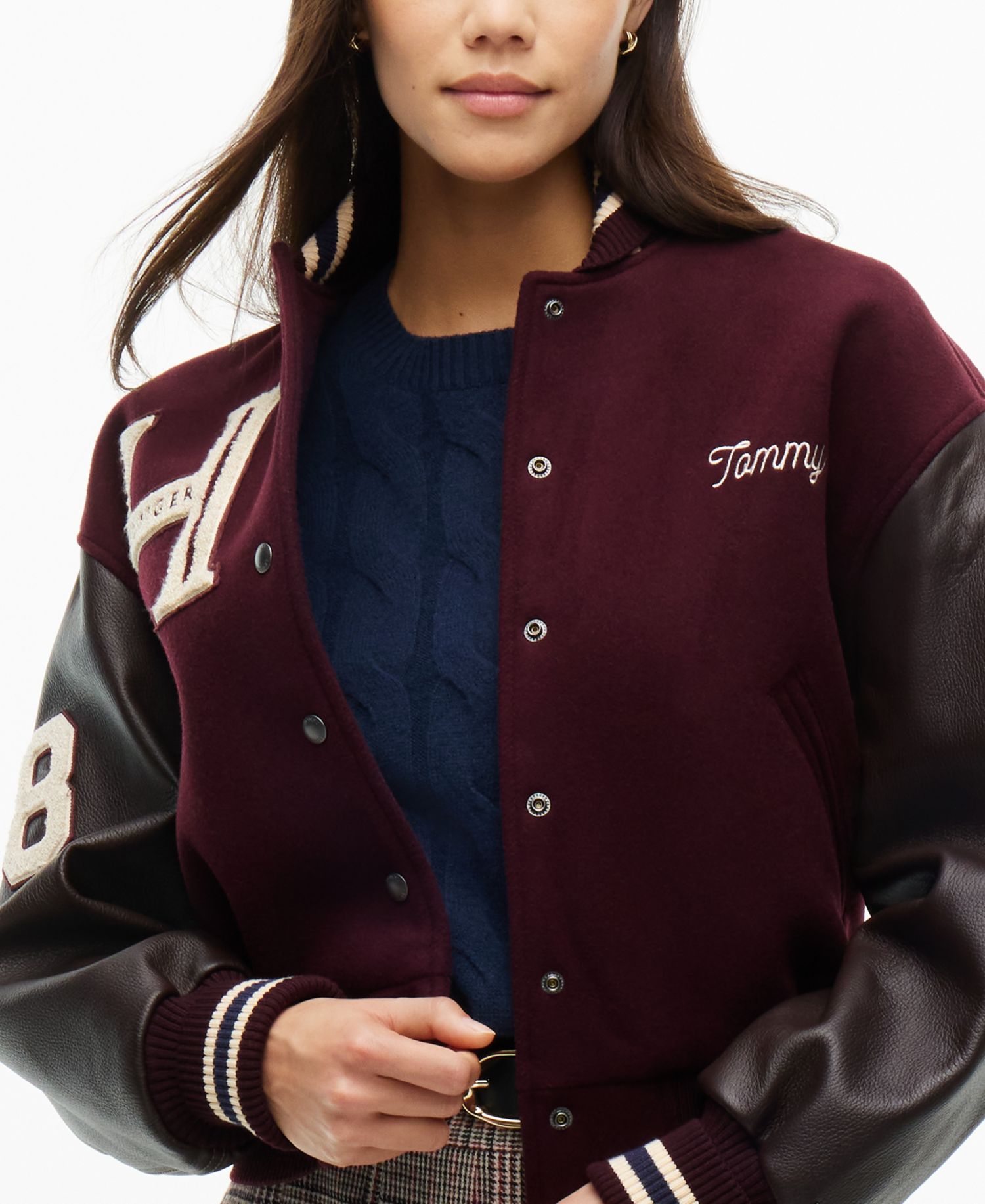 Women's Wool-Blend Varsity Jacket