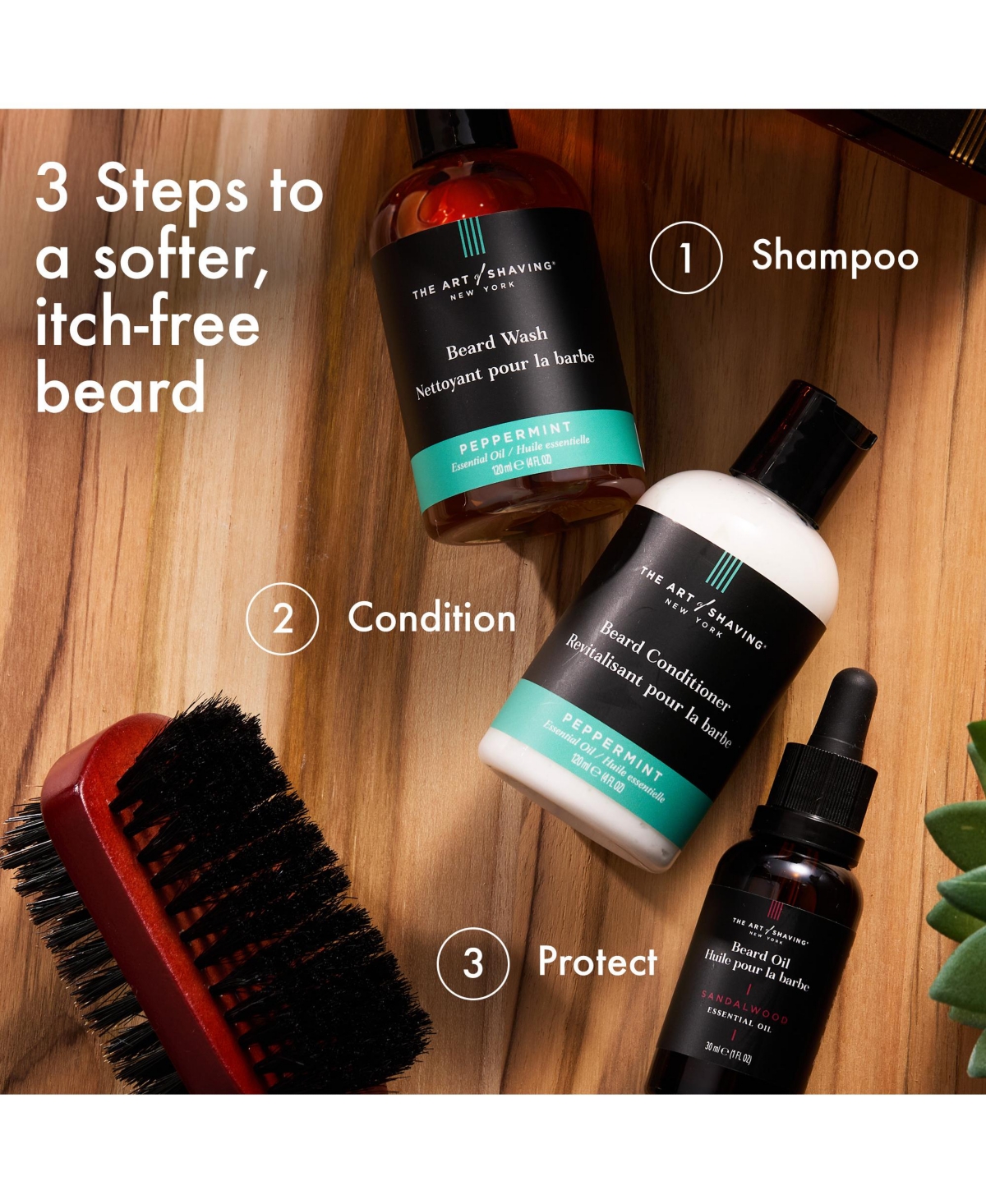 Art of Shaving Men's 3-Pc. Beard Grooming Set, 4 oz