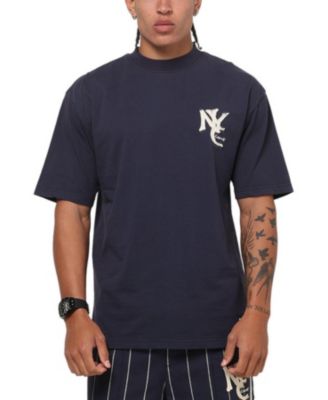 Men's Los Angeles City Series Oversized-Fit Contrast Gothic Chest Logo Print T-Shirt
