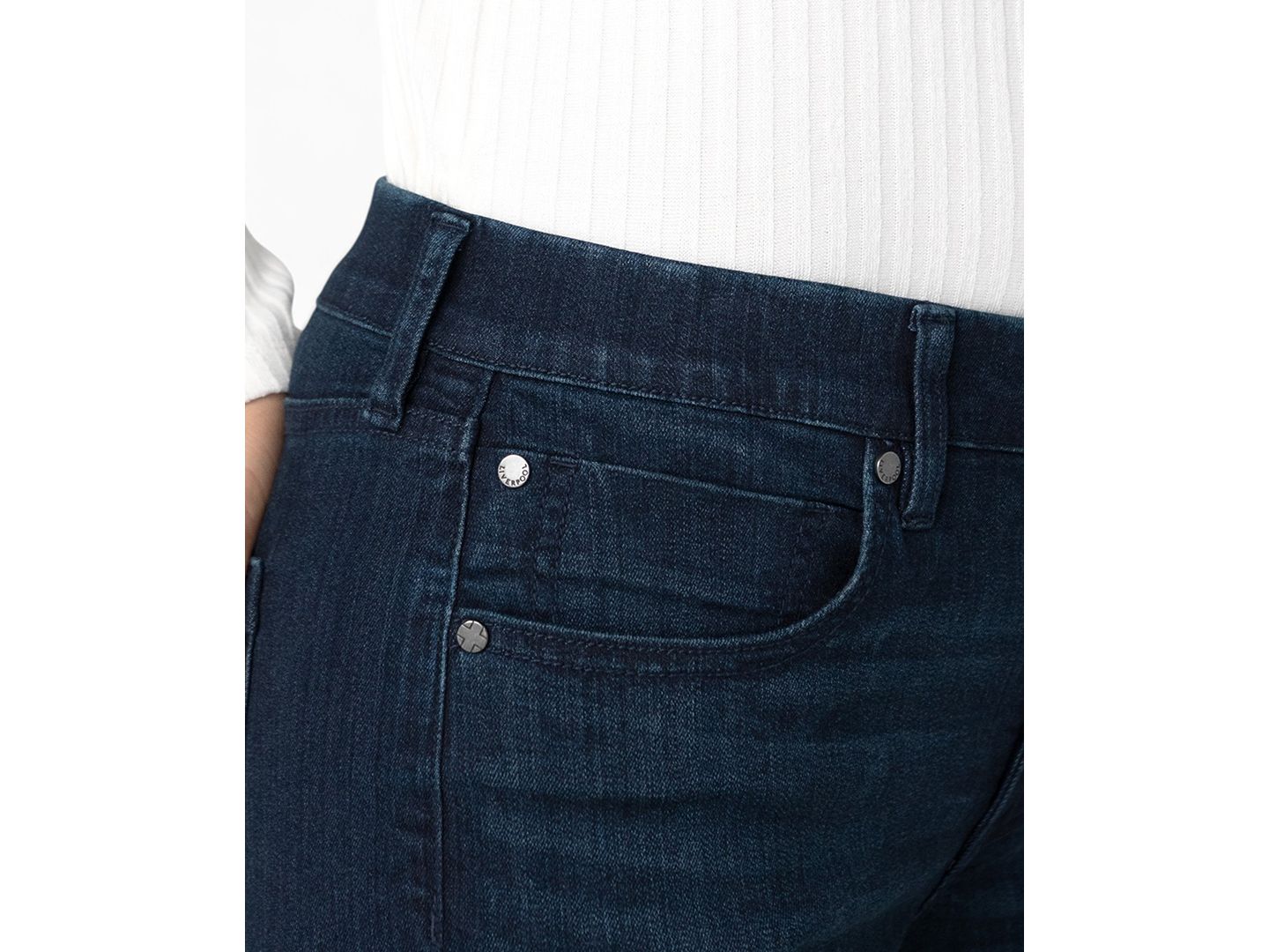 Женские джинсы Liverpool Los Angeles Rowan Comfort Waist Slim Leg, цвет: Синий — фото 4