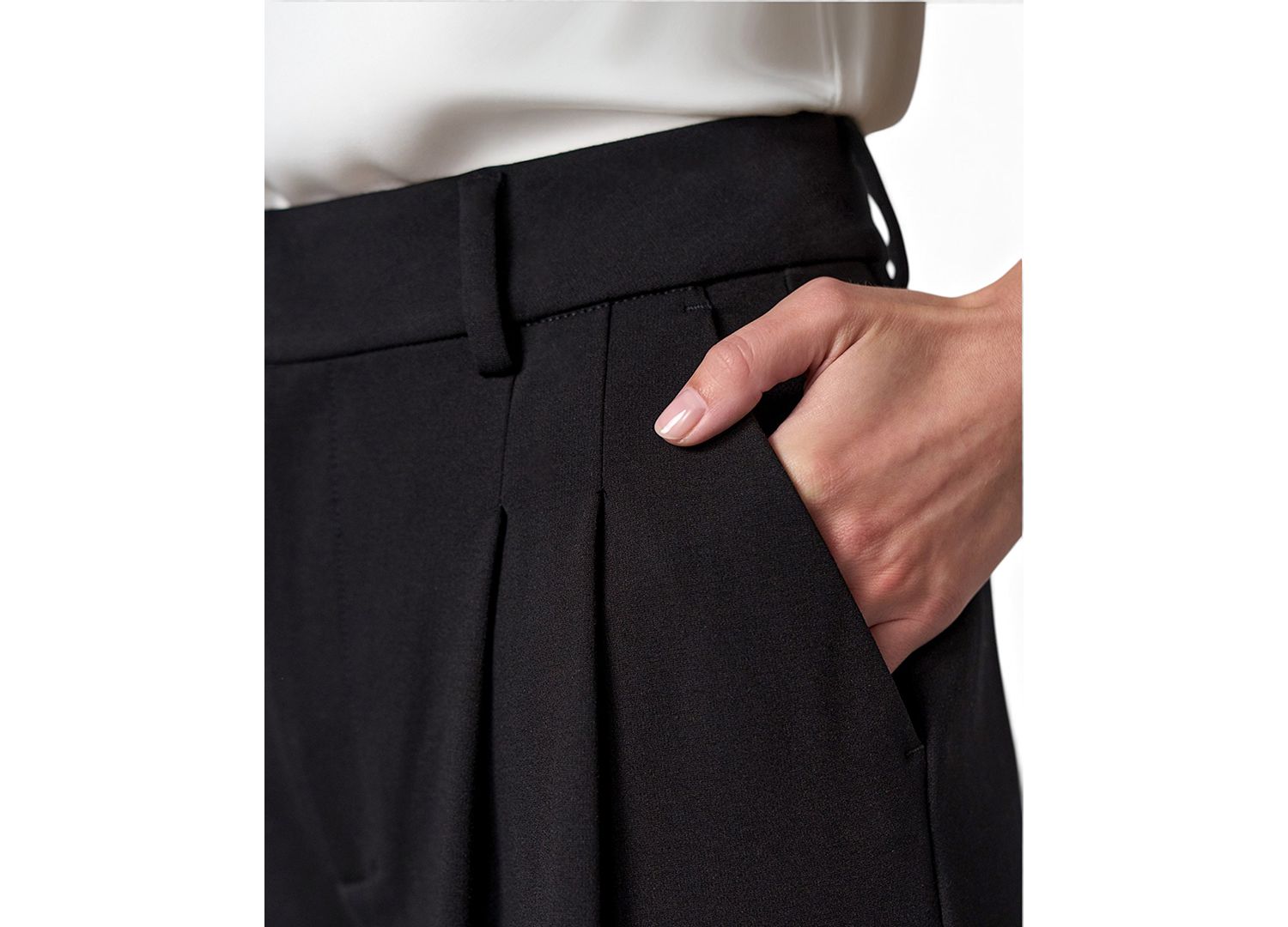 Women's Brooke High-Rise Wide-Leg Pleated Trousers