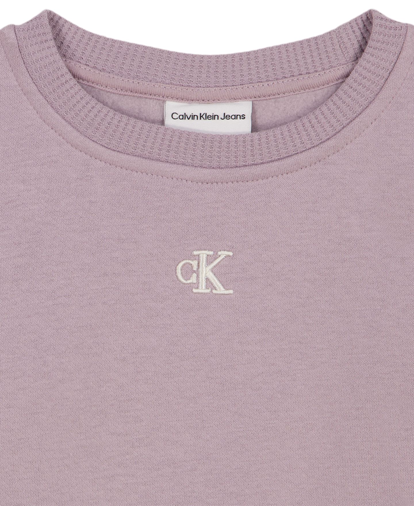 Calvin Klein Toddler and Girls' 2T-6X Long-Sleeve Sweatshirt and Wide-Leg Pants, 2-Piece Set, цвет: Nirvana — фото 8