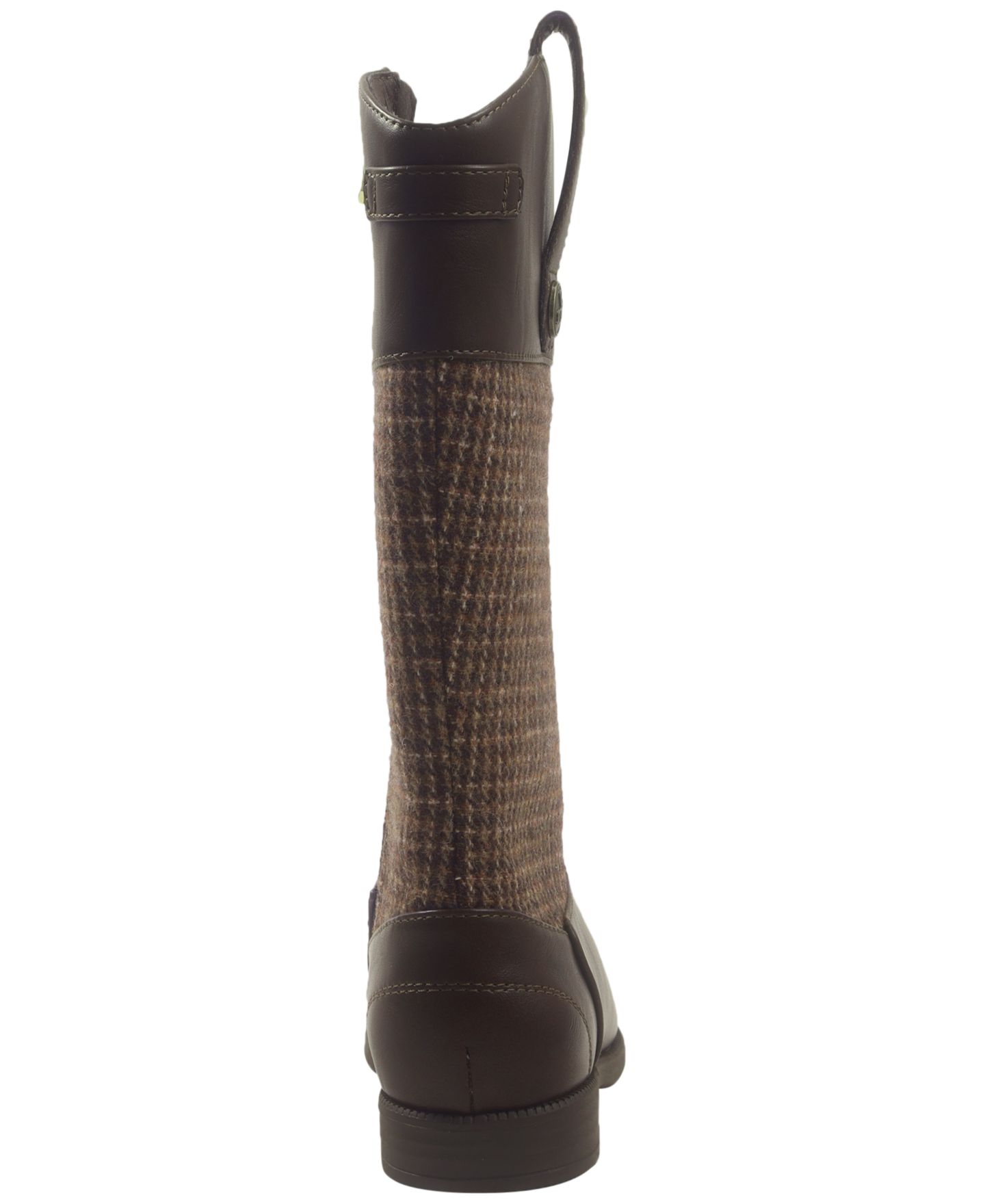 Ботинки Sam Edelman Equesty Hogtooth-Patterned Knee-High Zip для девочек, цвет: Коричневый — фото 3