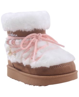 Toddler Girls' Nevi Faux Fur Beaded Boots
