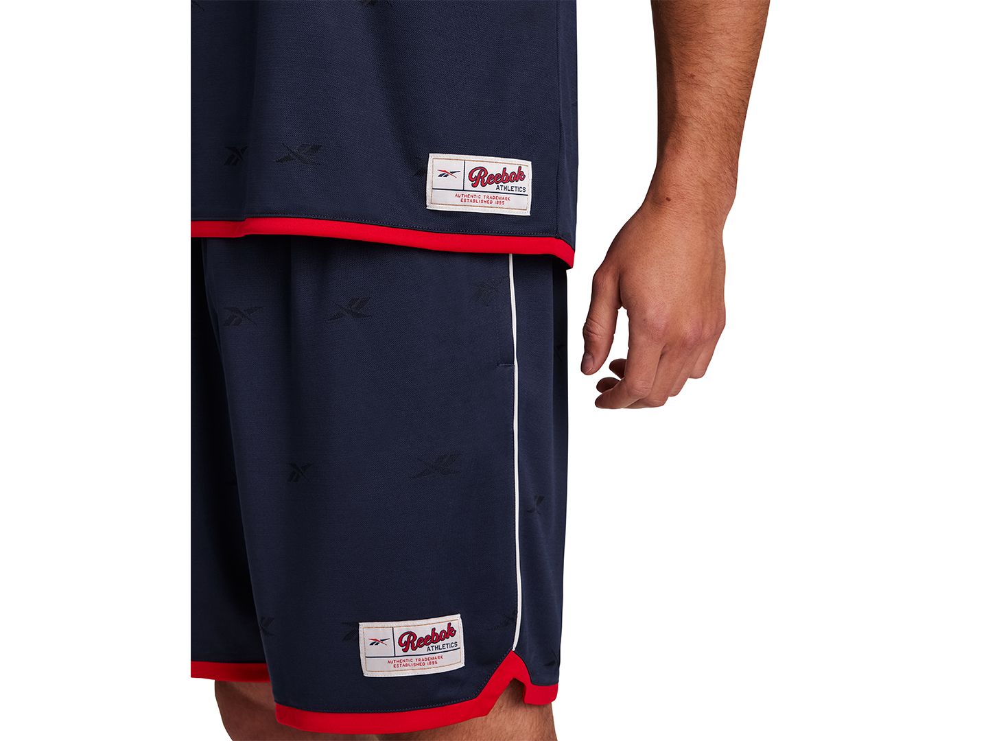 Мужское поло Reebok United Logo Relaxed-Fit Jersey Polo, цвет: Тёмно-синий — фото 5
