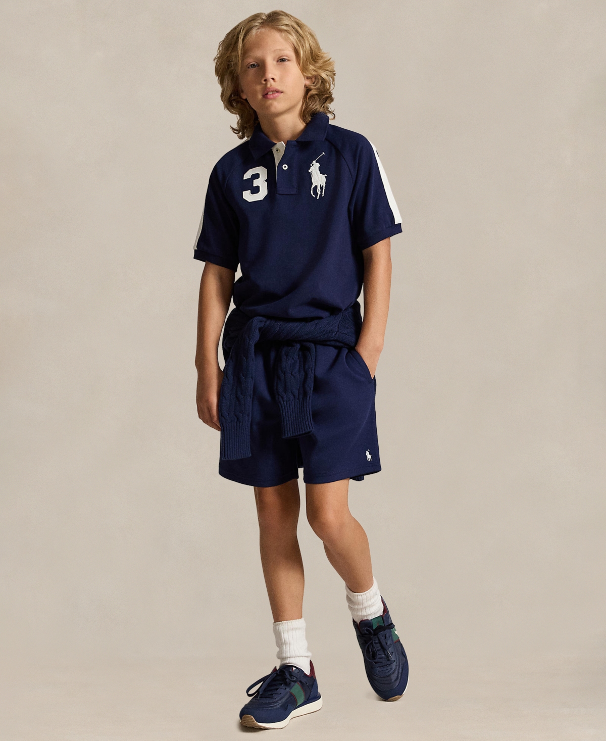 Polo Ralph Lauren Boys' 8-20 Big Pony Cotton Mesh Shirt