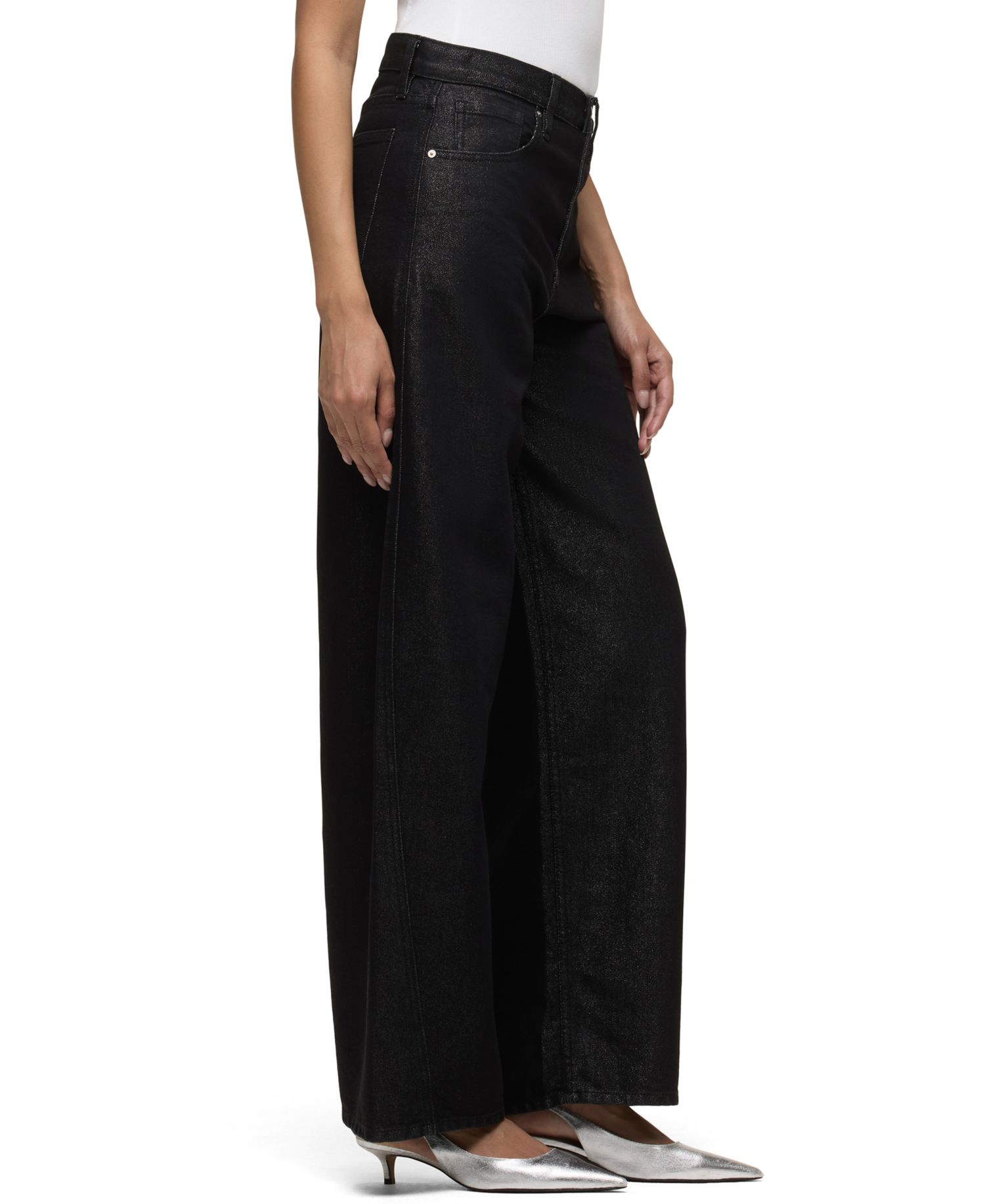 Women's Bailey High-Rise Barrel Wide-Leg Denim Jeans