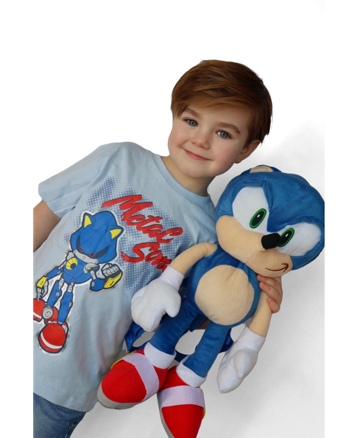 Sonic The Hedgehog Boys' 4-20 Graphic Puff-Print T-Shirt, 3-Pack