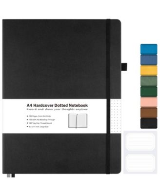 Dotted Journal Hardcover Lay Flat Notebook Thick Paper Smooth Writing For Work School