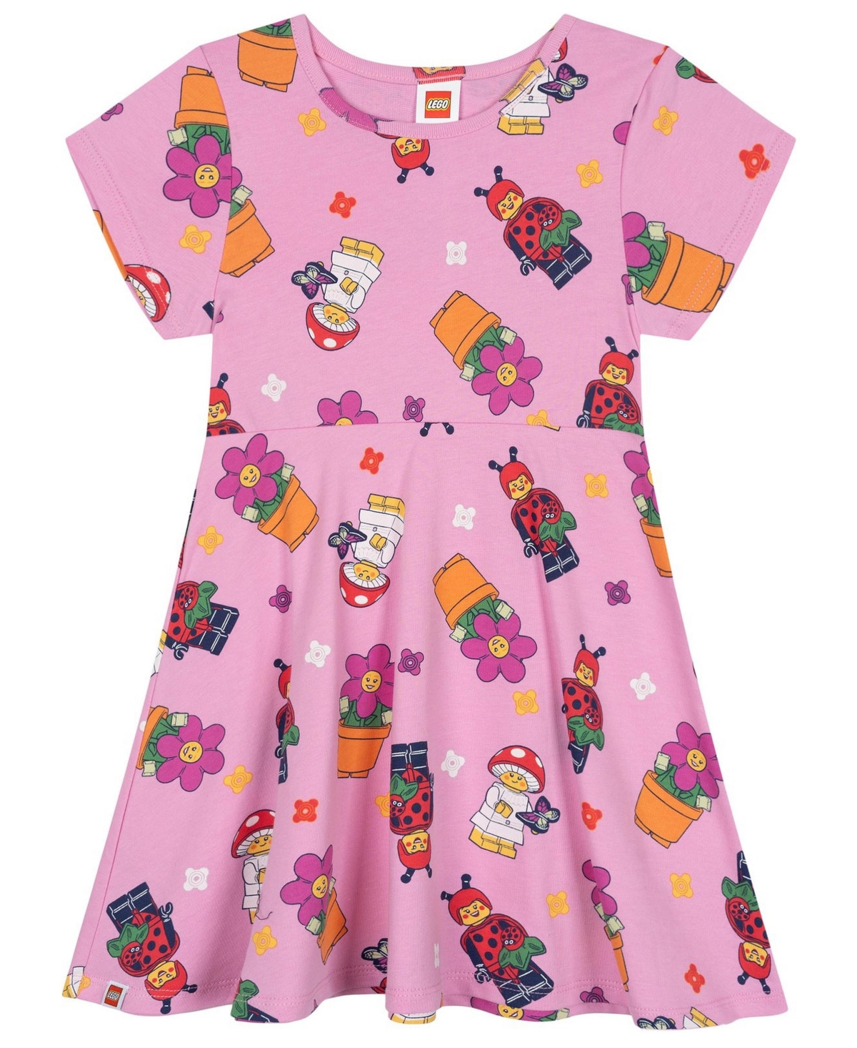 Lego Toddler Girls' 2T-5T Floral-Print Fit & Flare Dress