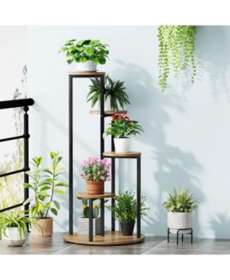 Corner Plant Stand Indoor, 4-Tier Tall Plant Shelf Holders