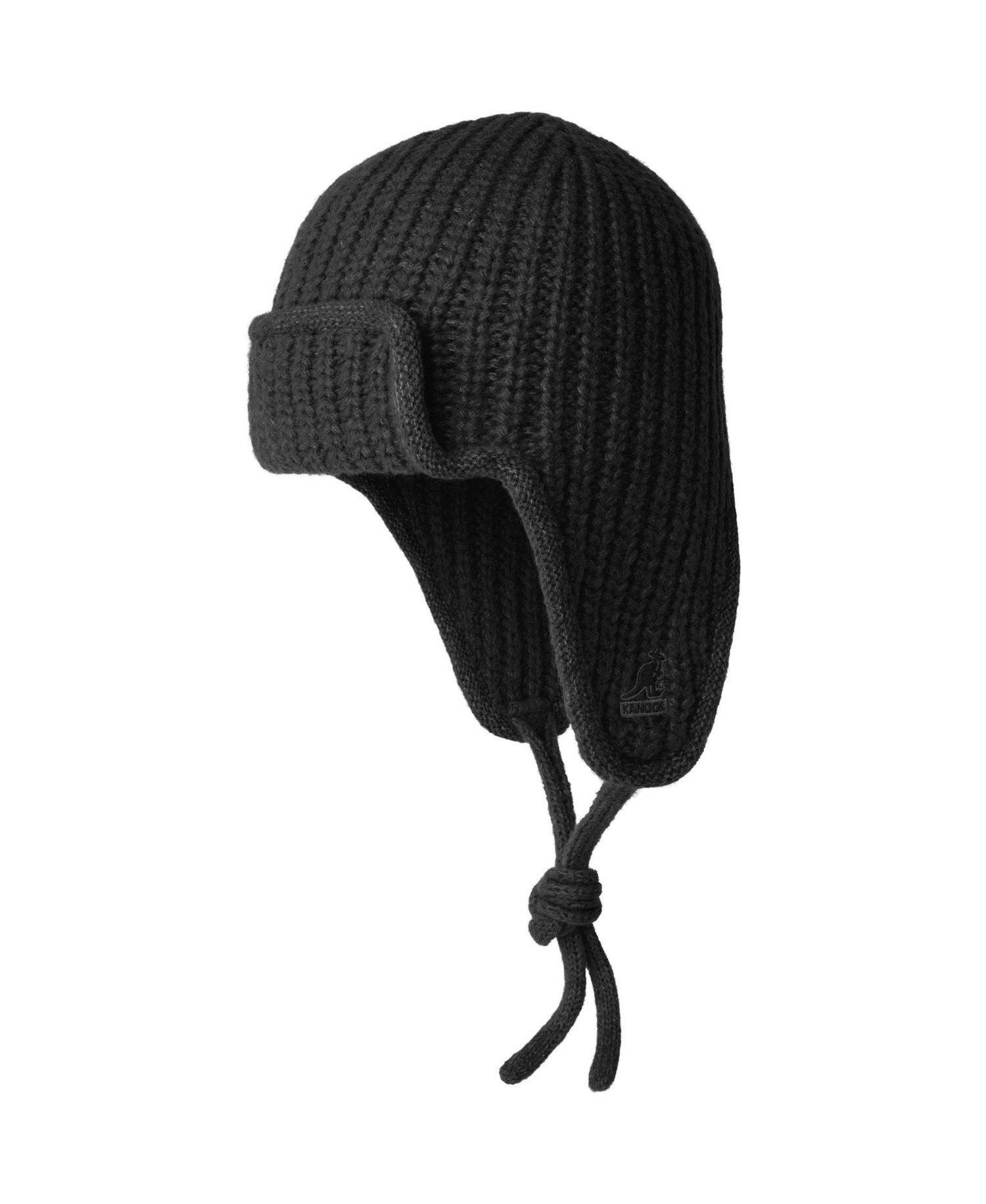 Ribbed-Knit Trapper Hat