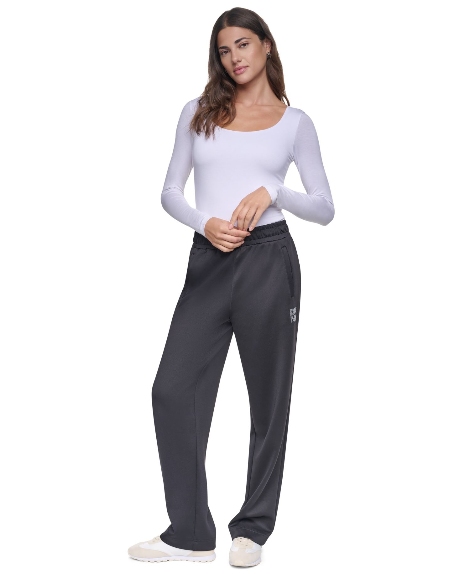 Women's Stack Logo Tapered Pull-On Knit Pant