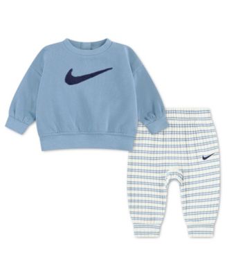 Baby Boys' Striped Long-Sleeve Sweatshirt and Pants, 2-Piece Set